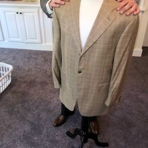 Bamboo windowpane sports coat